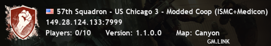 57th Squadron - US Chicago 3 - Modded Coop (ISMC+Medicon) (+XP)
