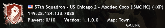 57th Squadron - US Chicago 2 - Modded Coop (ISMC HC) (+XP)
