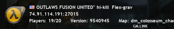 OUTLAWS FUSION UNITED" hi-kill  Flex-grav