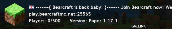 ------{ Welcome to BEARCRAFT 3.0 ! }------ Join Bearcraft now! Beacraft's back alright!