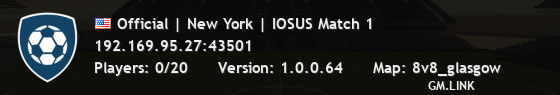 Official | New York | IOSUS Match 1