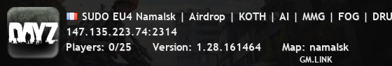SUDO EU4 Namalsk | Airdrop | KOTH | AI | MMG | FOG | DRUGS | DE