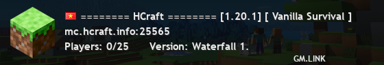 ======== HCraft ======== [1.20.1] [ Vanilla Survival ]