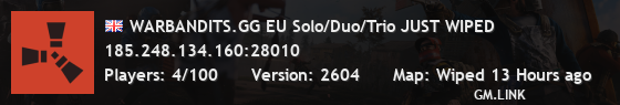 WARBANDITS.GG EU Solo/Duo/Trio JUST WIPED