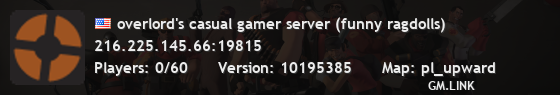 overlord's casual gamer server (funny ragdolls)
