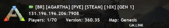 [BR] [AGARTHA] [PVE] [STEAM] [10X] [GEN 1]