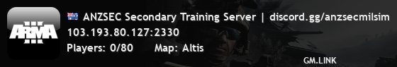 ANZSEC Secondary Training Server | discord.gg/anzsecmilsim