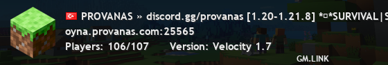 PROVANAS » discord.gg/provanas [1.20-1.21.8] Survival Vadi Sıfırlandı!