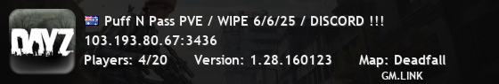 Puff N Pass PVE / WIPE 6/6/25 / DISCORD !!!