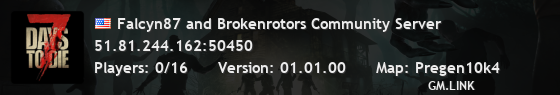 Falcyn87 and Brokenrotors Community Server