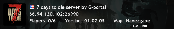 7 days to die server by G-portal