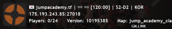 jumpacademy.tf | 공식 서버 [120:00] | S4-D4 | KOR