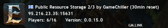 Public Resource Storage 2/3 by GameChiller (30min reset)