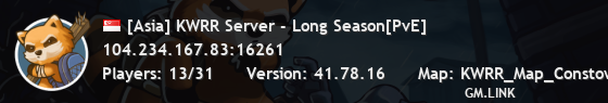 [Asia] KWRR Server - Long Season[PvE]