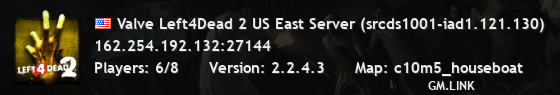 Valve Left4Dead 2 US East Server (srcds1001-iad1.121.130)
