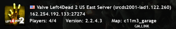 Valve Left4Dead 2 US East Server (srcds2001-iad1.122.260)