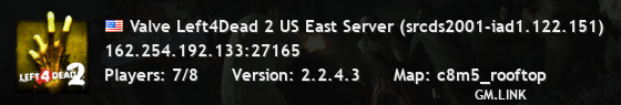 Valve Left4Dead 2 US East Server (srcds2001-iad1.122.151)