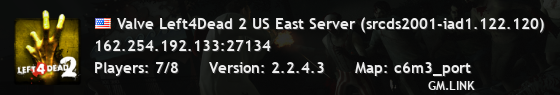 Valve Left4Dead 2 US East Server (srcds2001-iad1.122.120)