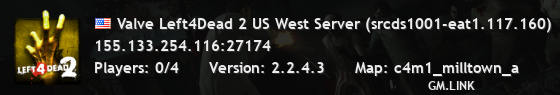 Valve Left4Dead 2 US West Server (srcds1001-eat1.117.160)