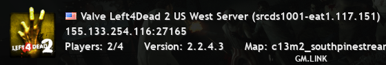 Valve Left4Dead 2 US West Server (srcds1001-eat1.117.151)