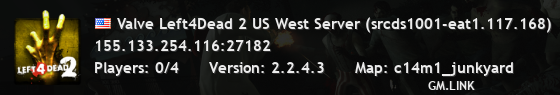Valve Left4Dead 2 US West Server (srcds1001-eat1.117.168)