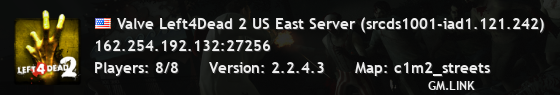 Valve Left4Dead 2 US East Server (srcds1001-iad1.121.242)