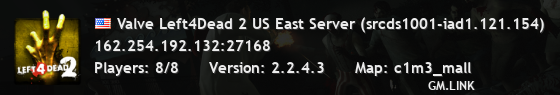 Valve Left4Dead 2 US East Server (srcds1001-iad1.121.154)