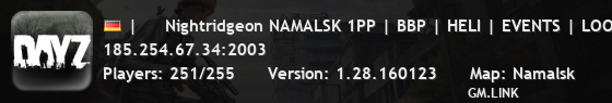 |     Nightridgeon NAMALSK 1PP | BBP | HELI | EVENTS | LOOT+