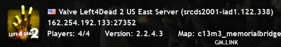 Valve Left4Dead 2 US East Server (srcds2001-iad1.122.338)