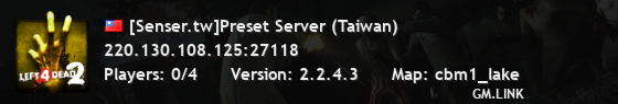 [Senser.tw]Preset Server (Taiwan)
