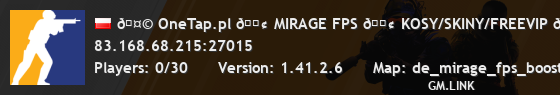 🤩 OneTap.pl 🟢 MIRAGE FPS 🟢 KOSY/SKINY/FREEVIP 😎