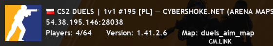 CS2 DUELS | 1v1 #195 [PL] — CYBERSHOKE.NET (ARENA MAPS)