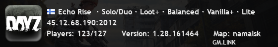 Echo Rise  · Solo/Duo · Loot+ · Balanced · Vanilla+ · Lite