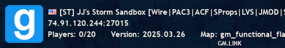 [ST] JJ's Storm Sandbox [Wire|PAC3|ACF|SProps|LVS|JMOD|Stargate