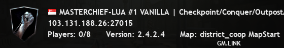 MASTERCHIEF-LUA #1 VANILLA | Checkpoint/Conquer/Outpost/Hunt