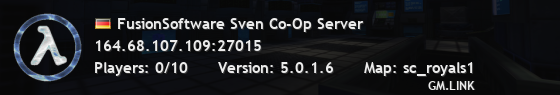 FusionSoftware Sven Co-Op Server