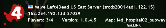 Valve Left4Dead US East Server (srcds2001-iad1.122.15)