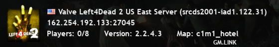 Valve Left4Dead 2 US East Server (srcds2001-iad1.122.31)