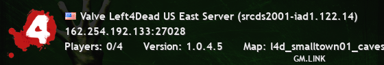 Valve Left4Dead US East Server (srcds2001-iad1.122.14)