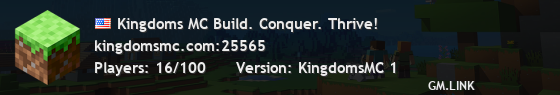Kingdoms MC Build. Conquer. Thrive!