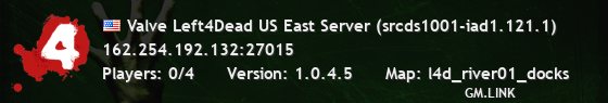 Valve Left4Dead US East Server (srcds1001-iad1.121.1)