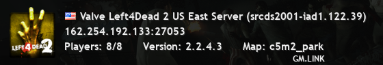 Valve Left4Dead 2 US East Server (srcds2001-iad1.122.39)