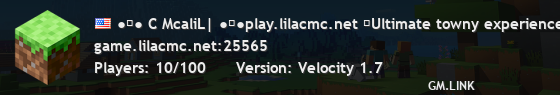 ●✿● C McaliL| ●✿●play.lilacmc.net ❋Ultimate towny experience! ❋