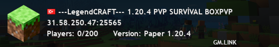 ---LegendCRAFT--- 1.20.4 PVP SURVİVAL BOXPVP