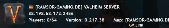 [RAMSOR-GAMING.DE] VALHEIM SERVER