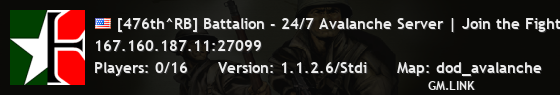 [476th^RB] Battalion - 24/7 Avalanche Server | Join the Fight!