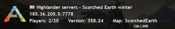 Highlander servers - Scorched Earth winter