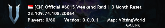 [CN] Official #6015 Weekend Raid | 3 Month Reset