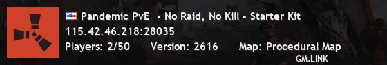 Pandemic PvE  - No Raid, No Kill - Starter Kit
