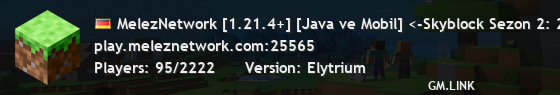 MelezNetwork [1.21.4+] [Java ve Mobil] <-Skyblock Sezon 2: 21 Kasım 20.00 ->